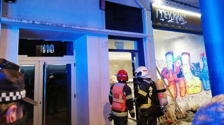 Bomberos, en el lugar del suceso
