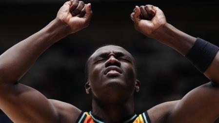 Jared Harper se lamenta tras la eliminación de su equipo por la mínima contra el Real Madrid en la Copa del Rey