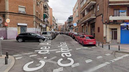 Vista de una calle en el madrileño distrito de Puente de Vallecas.