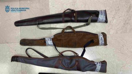 Armas sin documentación encontradas en un piso de Iturrama
