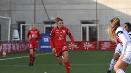 María Díaz Cirauqui, en el último partido del Dijon ante el Paris FC