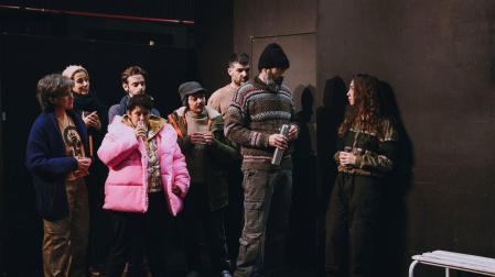 Escena de la obra, que se estrena en el Teatro Valle-Inclán de Madrid con funciones allí hasta el 16 de abril
