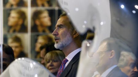 Felipe VI, durante su visita a la última edición de ARCO
