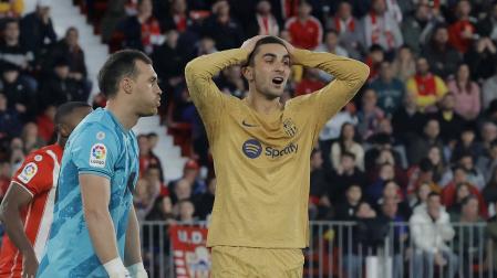 Ferran Torres se lamenta tras fallar una ocasión