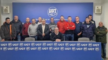 Responsables del sector de derivados del cemento de UGT-FICA Navarra, han planteado una huelga indefinida en el sector