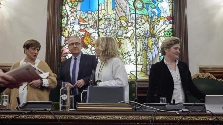 De izquierda a derecha: Ana Elizalde, Enrique Maya, María Caballero y María García-Barberena