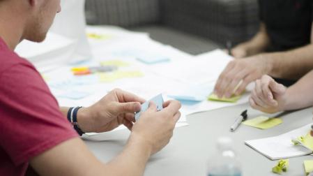 Trabajadores de una empresa