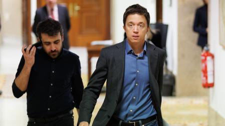 Íñigo Errejón, líder de Más País, a su llegada a una reunión de la Junta de Portavoces, en el Congreso de los Diputados
