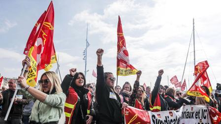 Manifestación contra la reforma de las pensiones este martes en la ciudad francesa de Marsella