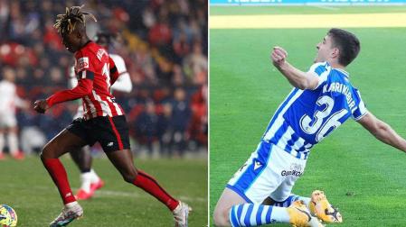 Iñaki Williams y Jon Karrikaburu