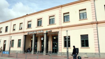 Uno de los servicios se llevó a cabo en la estación de tren de Pamplona
