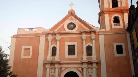 Tercera iglesia de San Agustín de Manila, levantada a partir de 1583. Sustituyó a la segunda, de madera, edificada por Martín de Rada