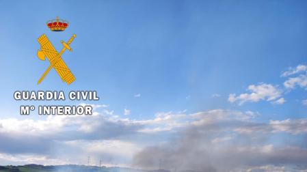 Lugar del incendio, en la salida de Tafalla en dirección a Artajona