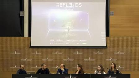 Presentación del proyecto musical interactivo 'Reflejos' de Suakai que se podrá ver en el Teatro Gayarre el próximo 20 de mayo