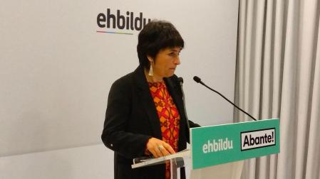 La candidata de EH Bildu a la Presidencia del Gobierno, Laura Aznal
