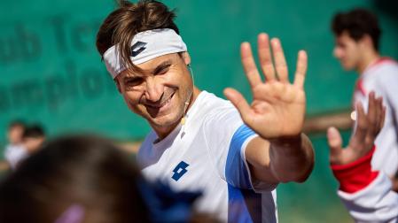 Fotos de la visita de David Ferrer a Pamplona.