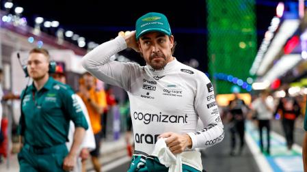 Fernando Alonso, este domingo en el Gran Premio de Arabia Saudí