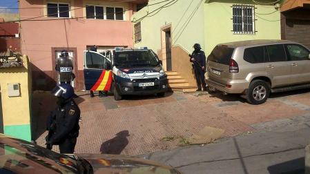 Imagen de archivo de una actuación policial en Ceuta