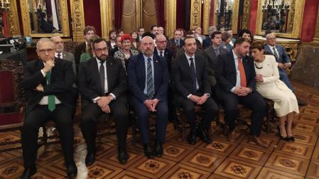 Enrique Maya, Javier Remírez, José Luis Arasti, Alfredo González, Unai Hualde y María Chivite