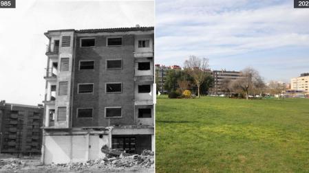 Comparativa de la calle Sancho Ramírez