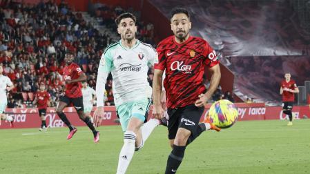 Nacho Vidal y Jaume Costa, en el partido Mallorca-Osasuna