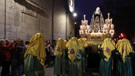 Traslado de la Dolorosa desde San Lorenzo, el pasado viernes 31 de marzo.