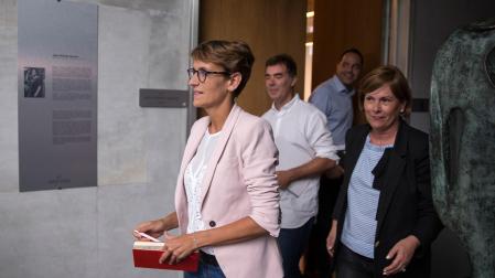 26 DE JULIO DE 2019. El tripartito cierra el reparto de cargos en el Gobierno, con 8 consejeros del PSN, 4 de Geroa Bai y 1 de Podemos. Antes de esos Sanfermines ya habían pactado el programa de legislatura