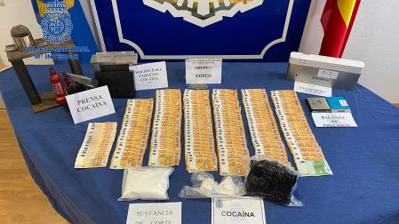 Sustancias y dinero incautado