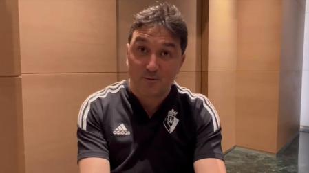 Horas antes de un partido histórico para Osasuna, el director deportivo Braulio Vázquez ofrece sus impresiones en el hotel de concentración de Bilbao