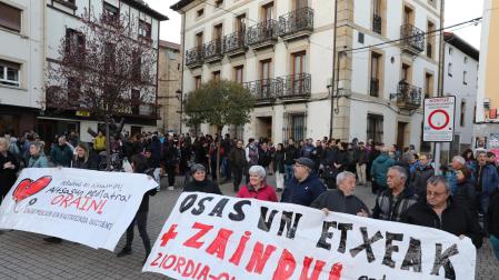Imagen de una de las concentraciones semanales llevadas a cabo en Alsasua.