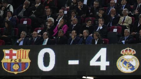 Marcador final en el Spotify Camp Nou en la vuelta de la semifinal de la Copa del Rey.