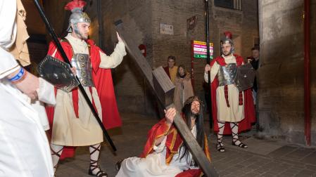 Fotos de la Escenificación de La Pasión Viviente de Jesús en Tudela, el 5 de abril de 2023.