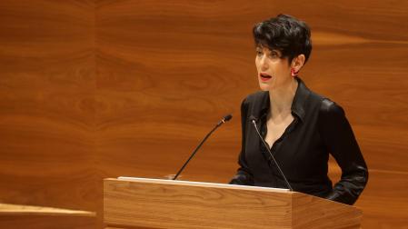 Elma Saiz en el Parlamento