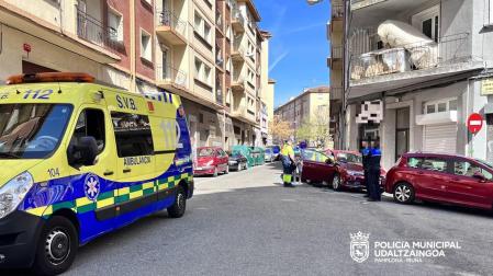 La Policía Municipal y los servicios de emergencia, en el lugar del accidente