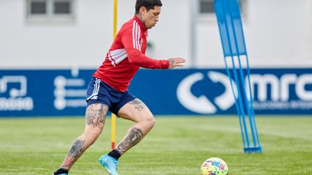 A: J.P. Urdíroz
F: 12-04-2023
P: Chimy Avila
L: Pamplona
T: Instalaciones del C.A. Osasuna en Tajonar. Entrenamiento del primer equipo.
