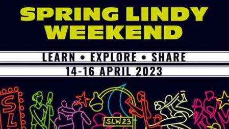 Cartel del Festival Internacional Spring Lindy Weekend