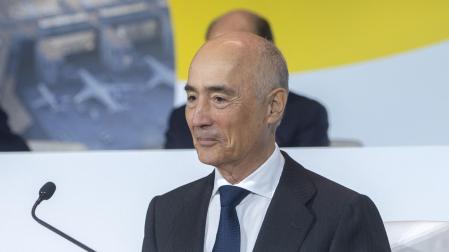 El presidente de Ferrovial, Rafael del Pino, durante la Junta General Ordinaria de Accionistas de Ferrovial