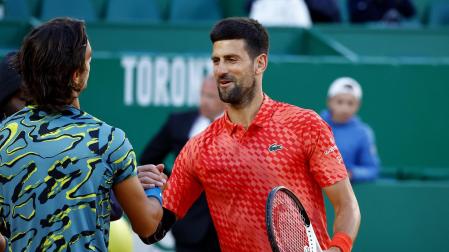 Djokovic saluda a Musetti