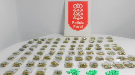 Droga incautada por la Policía Foral