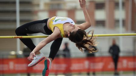 Izaskun Turrillas terminó segunda en la prueba de salto de altura, con 1,69 metros
