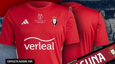 Camiseta para los aficionados de Osasuna de cara a la final de la Copa del Rey