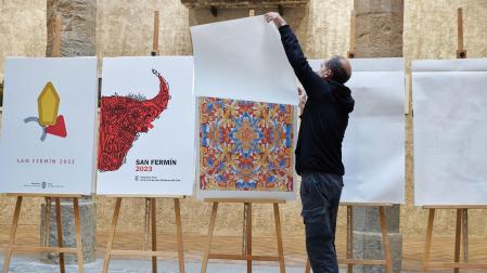 Presentación de los 10 carteles finalistas de San Fermín