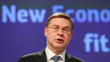 Valdis Dombrovskis, vicepresidente económico de la Comisión Europea
