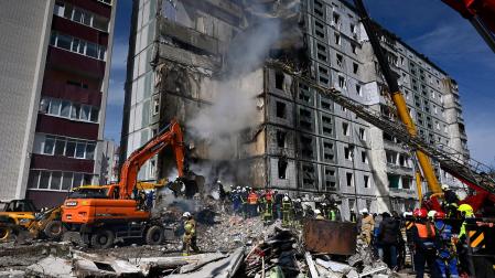El ataque ruso en la ciudad de Umán causó daños en una decena de bloques de apartamentos