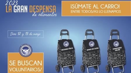 Cartel del Banco de Alimentos de Navarra para la captación de voluntarios