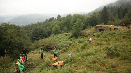 Imagen de un campo de voluntariado anterior