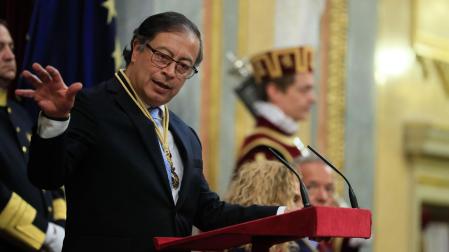 El presidente de Colombia, Gustavo Petro, en el Congreso de los Diputados