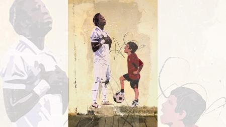 Nuevo mural de LKN con motivo de la final de la Copa del Rey