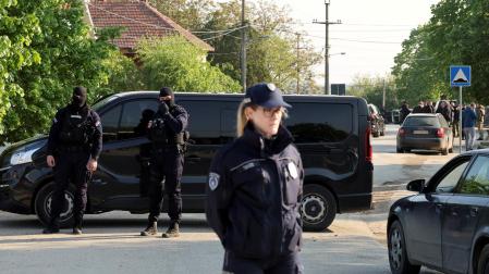 Fuerzas de seguridad en la zona del suceso