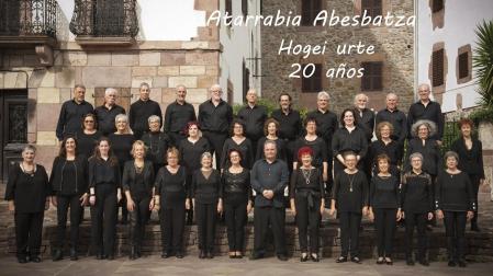 Atarrabia Abesbatza celebra en Villava un concierto por su XX aniversario.